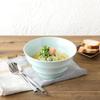 Миска для рамэна EAST table, легкая, 19 см, цветная кайма, посуда Mino, синяя 712-028-03, сделано в Японии, стильная, можно использовать в микроволновой печи и посудомоечной машине