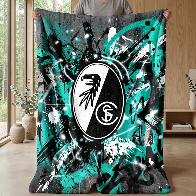 SC Freiburg FC Soft Flannel Fleece Blanket Lightweight Cozy Warm Throw Blanket For Sofa Bed Home Decor
