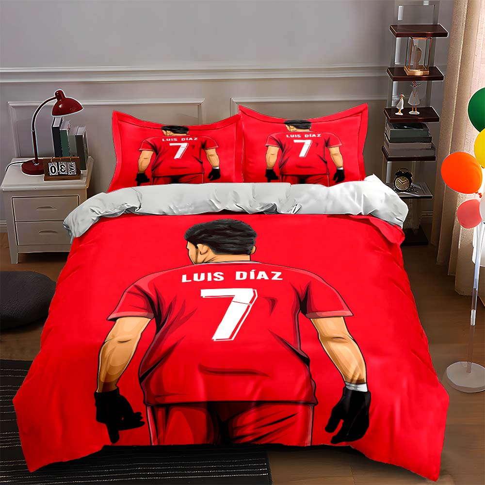 Red uniform and name. Bedding sets Duvet cover sets Duvet covers Pillowcases(1 * Duvet Cover 2 * Pillowcases, without duvet insert)