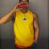Muscleguys Мужская новая футболка без рукавов для бодибилдинга, мужская летняя сетчатая быстросохнущая жилетка с принтом, брендовая майка для фитнеса Tide