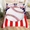 Пододеяльник для мальчиков и девочек, комплект постельного белья с бейсбольной тематикой для подростков, комплект постельного белья из микрофибры с 3D-бейсбольной битой, перчатками, покрывалом для одеяла Twin King Queen Size