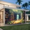 VIKAMAMagic Fairy Forest Library Background Decoration Tapestry Living Room Sofa Background Wall Room Decoration