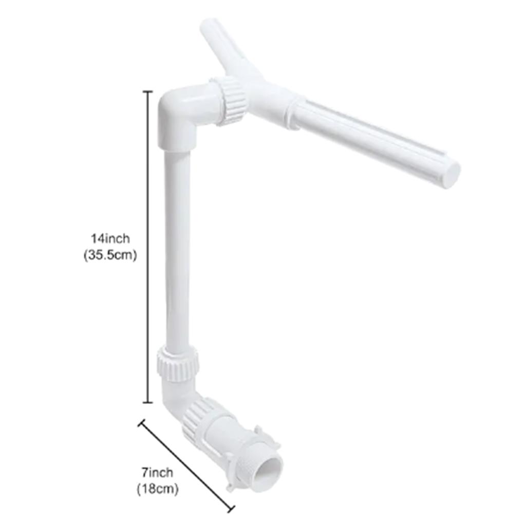 Adjustable Pool Spa Waterfall Sprayer Dual Spray Waterfall Sprinkler Heads Adapter for Inground Swimming Pool Accessories