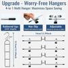Non Slip Tips Multi Layer Hanger Metal Skirt Hanger New Trouser Hanger  Closet Organization