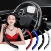 2pcs 2025 Fashion New Carbon Fiber Non-Slip Steering Wheel Cover Car Accessories For Sportage Ceed Sorento Cerato Optima Picanto Rio Soul K3 K5