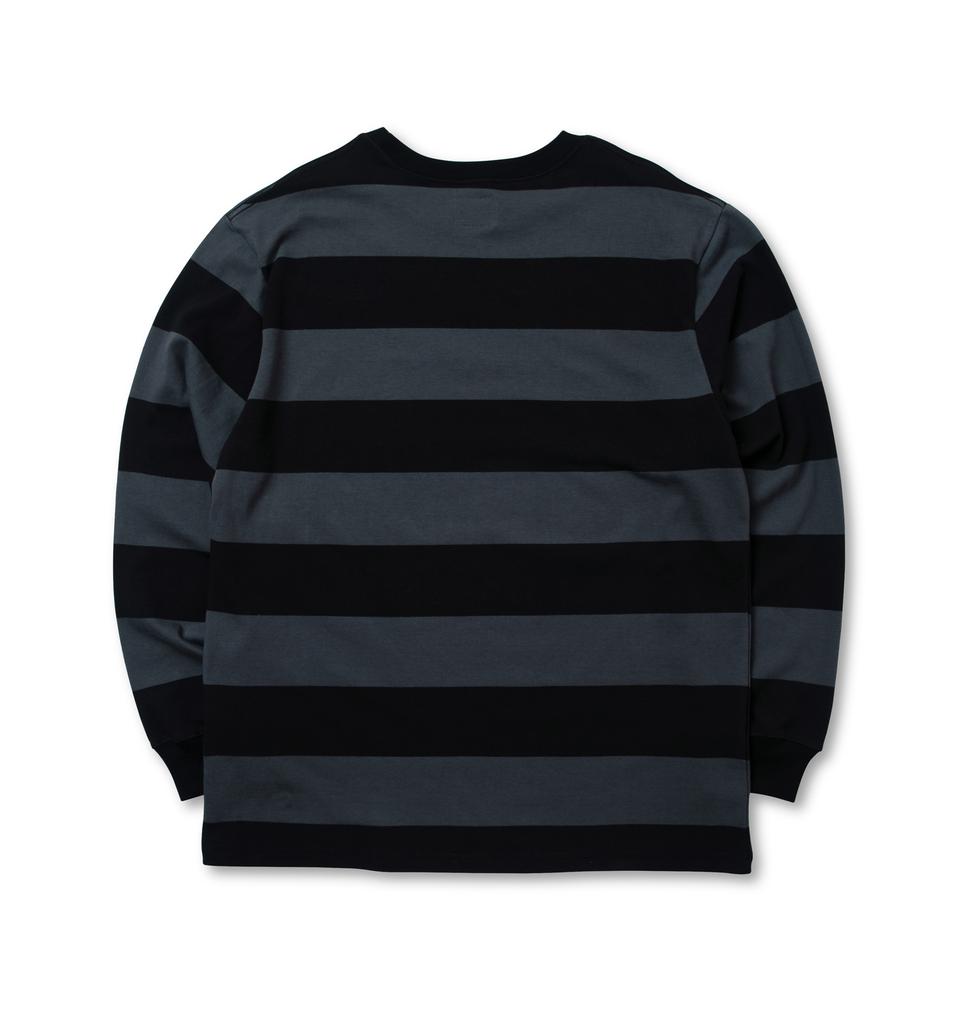 Beullaegpipi Черная футболка с инженерной полоской L/S