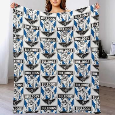 Пледы с рисунком в клетку Canterbury Rugby Bulldogs для дивана и кровати, милые детские одеяла, домашний текстиль