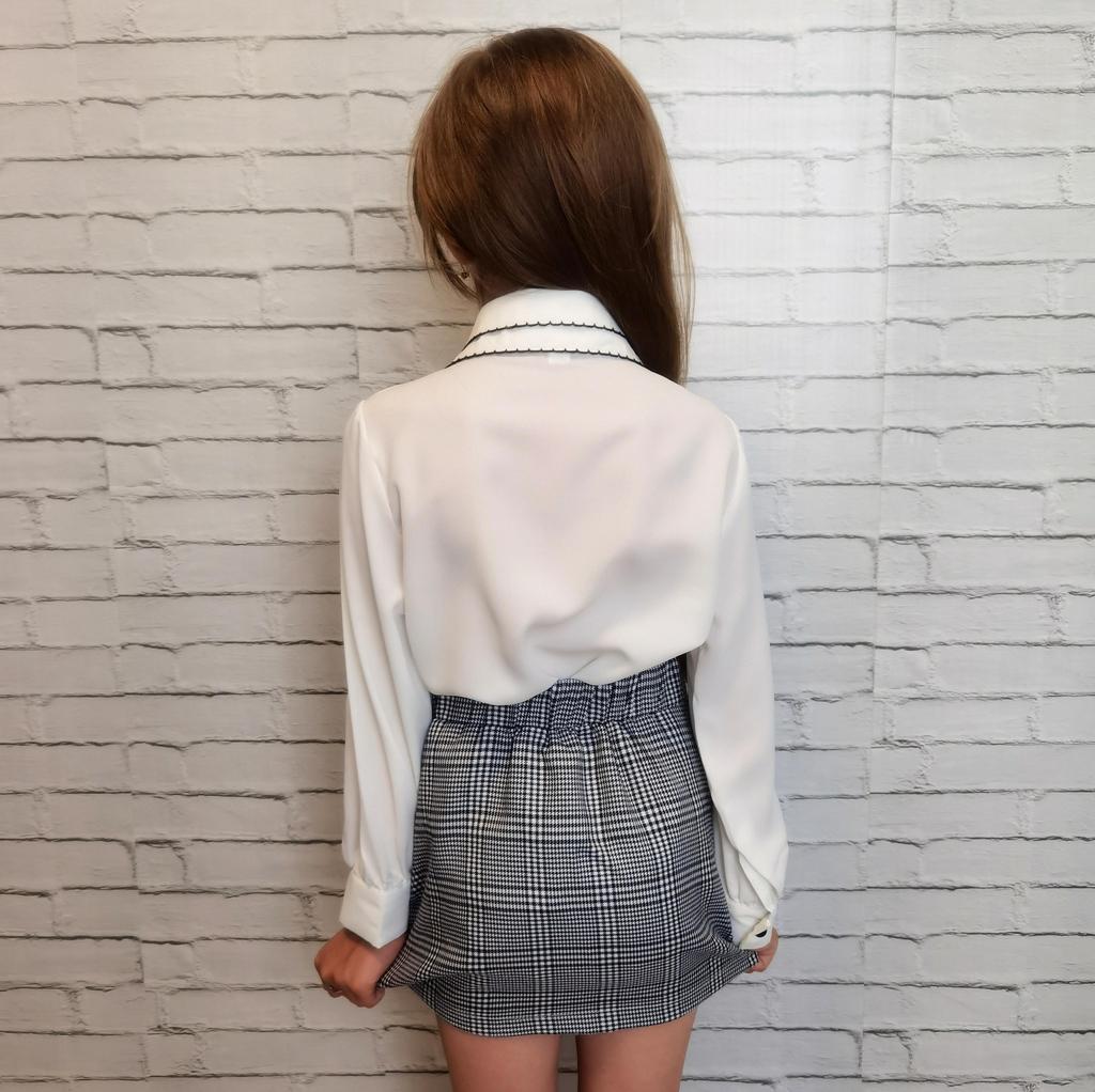 Рубашки для девочек, хлопковая повседневная детская одежда, белые блузки для девочек, рубашки с длинными рукавами для девочек, осенне-весенняя детская одежда