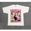 Idle YUQI T Shirt Fashion Popular Streetwear Hip Hop Tshirt Women Unisex Summer Cotton Short Sleeve Tee Tops Kpop Gidle Clothes