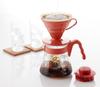 Набор кофейного сервера HARIO V60 02, Кофе-дрип, 1-4 чашки, Красный, VCSD-02R
