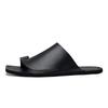 Fashion Men's Shoes Casual Flip Flops for Men Leather Man Slippers Beach Sandals Summer Non-Slip Flats Slides Men Slippers Beach Shoes