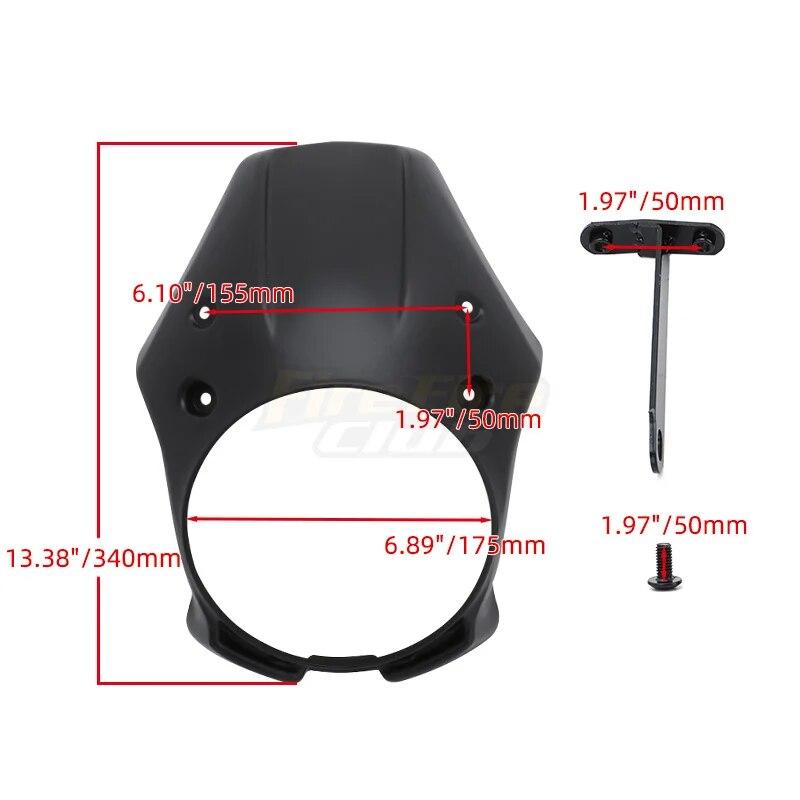 Мотоциклетный матовый черный АБС-пластик, передний обтекатель фары, крышка обтекателя для Yamaha XVS 950 SPEC BOLT 950 2013-2022