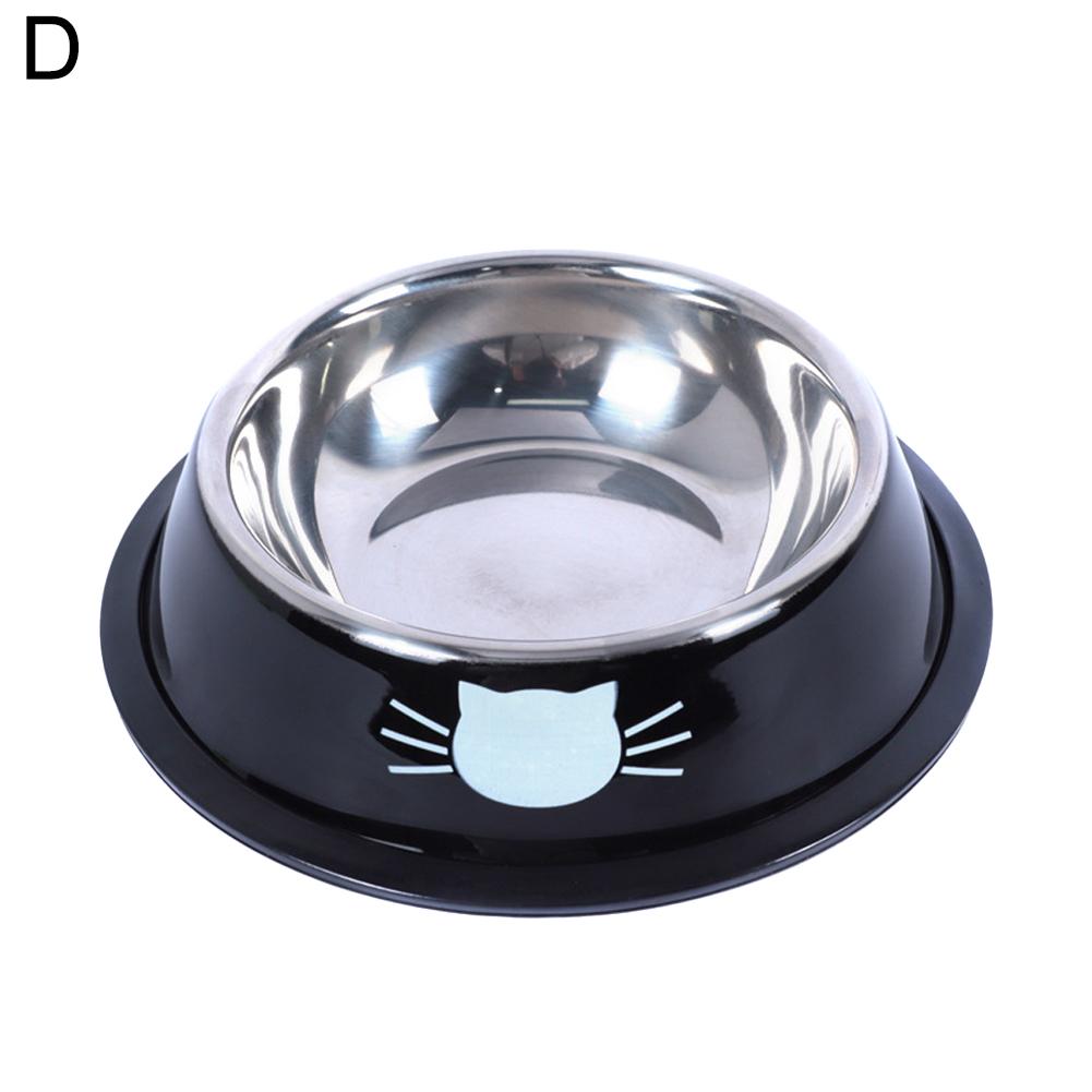 Stainless Steel Pet Bowl Non-Skid Shallow Kitten Feeding Station Easy-Wash Smooth Stainless Steel Cups Daily Home for Small Pets
