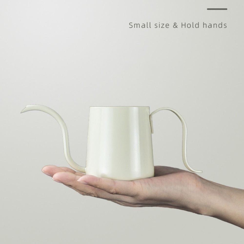 304 Stainless Steel Hand Brew Coffee Pot 250ml Pour Over Drip Carafe Office Use