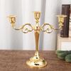 Metal Zinc Zinc Alloy Candle Holder Electroplated Candelabrum European Candlestick  Hotel