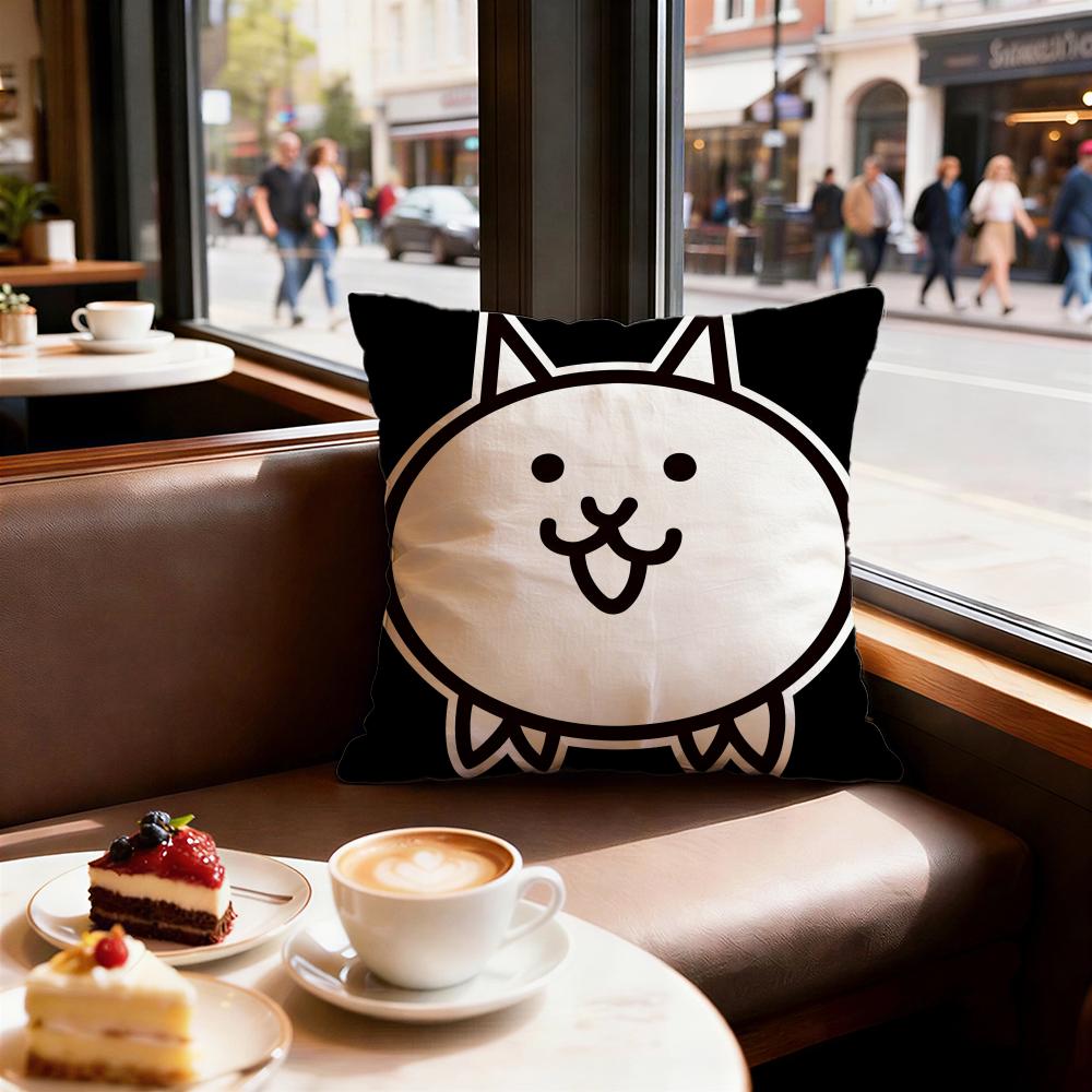 Game The Battle Cats Cushion Cover Decorative Cushions Covers Cover Sofa x Pillow  Piece x x Pillowcase