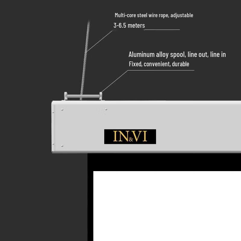 IN&VI 120-inch Electric Remote Control Projector Screen