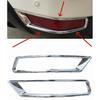 2 Pcs Rear Fog Light Lamp Cover Chrome Bumper Reflector Accessories For Nissan Rogue X-Trail T32 Facelift XTrail 2017 2018