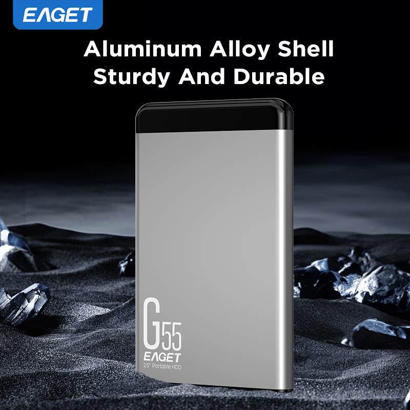 Высокоскоростной внешний жесткий диск USB 3.0 Компактный и прочный 2,5-дюймовый твердотельный накопитель с кабелем USB-C на USB-A для планшетов, игр, файлов, видео