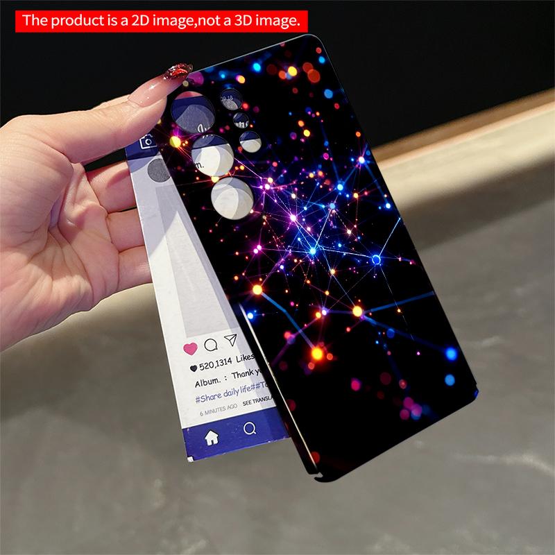 2DFlat Samsung phone case Neon Network Glow Phone Case Applicable to Galaxy S22 S23 S24 S25ULTRA S26 A12 A13 A14 A15 A16