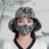 Summer sun hat bucket hat mask integrated hat summer UV protection sun hat outdoor sun protection face hat