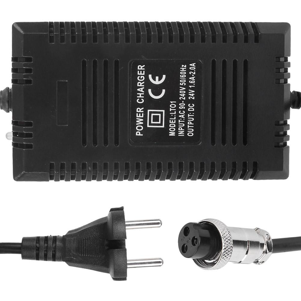 KF‑PO114 Elderly Electric Scooter 24V Charger Plastic Black High Efficiency