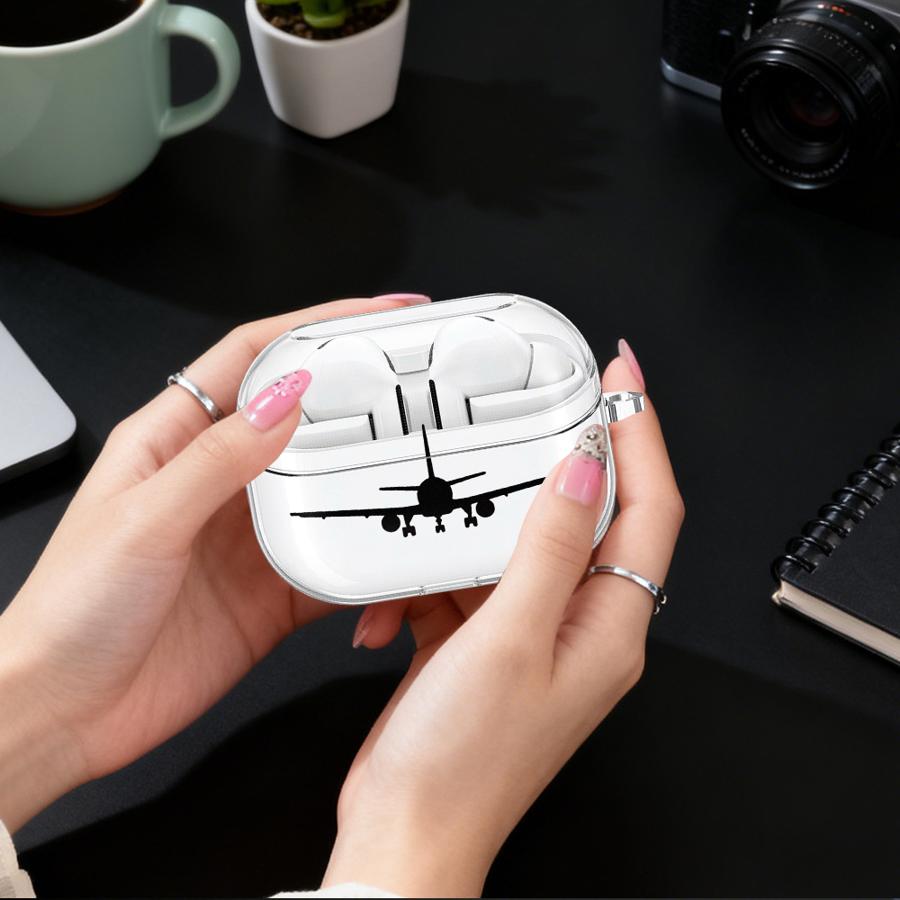 Кейс в виде самолета для Samsung Galaxy Buds 3 Pro 2 Pro Live 3 FE 2 4 Pro 4 Pro Прозрачные чехлы для наушников Cover с крючком