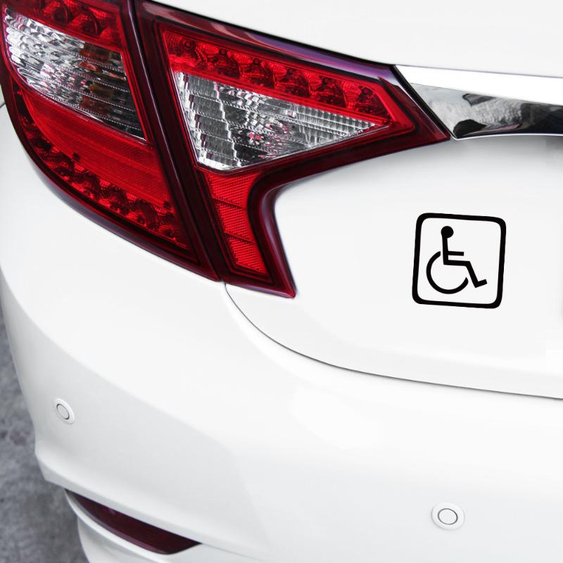 High Quality Disabled Access Car Sticker 13.5cm Handicap Wheelchair Symbol Scratch Resistant Vinyl Decal for Auto Window