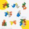 Ides Bruna Bonbon Kumi Kumi of Educational Toys Building Blocks Birthday Interior Present Rabbit Kids Baby Soft Gift [Official] <Set 3> (Cool Box)
