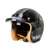 3/4 Open Face Motorcycle Helmet Adults - ABS Shell 3C Certified Retro Cruiser Style Multi-Color Options Scooter Bike