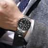 OLEVS Watch Men Quartz Stylish Multifunction Stainless Steel Waterproof Luminous Date Analog Fashion Student Business Watch for Men Black