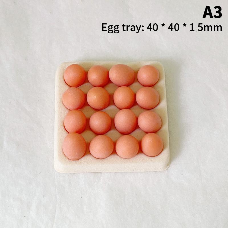 1:12 Dollhouse Simulation Eggs Miniature Egg Tray Egg Box Dollhouse Kitchen Food Decoration Toy Life Scene Accessories