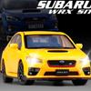 1/32 Scale Subaru WRX STI Model Car with Sound and Light, Pull Back Alloy Diecast Vehicle Collection Kids Gift