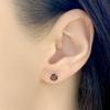 Серебряные серьги с натуральным гранатом 1.277ct (1764244)
