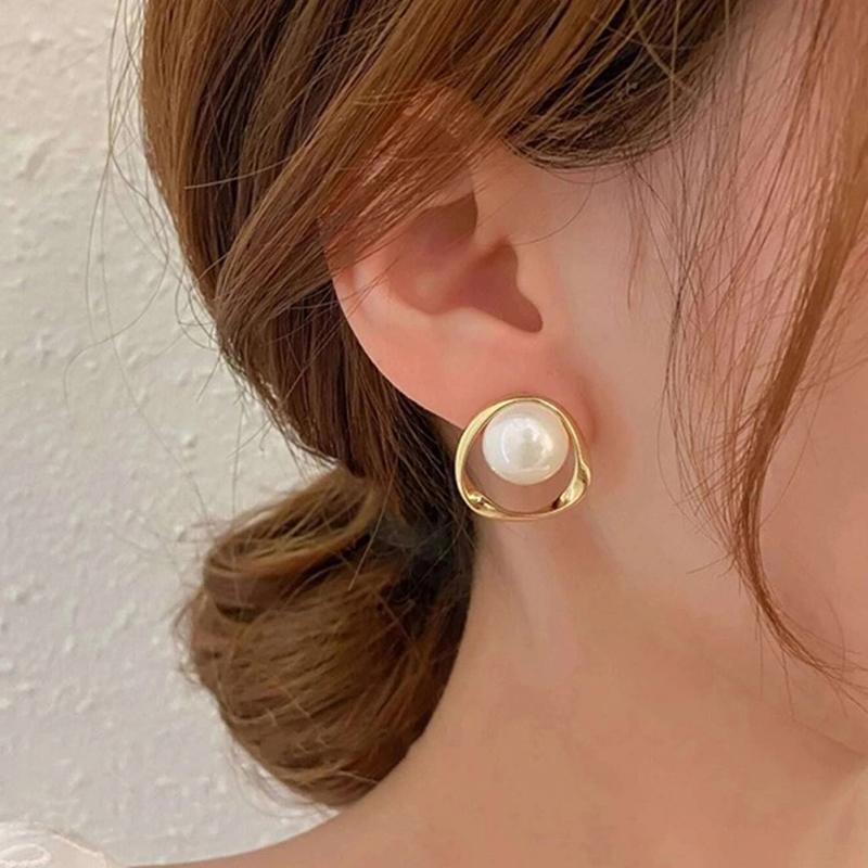 Pearl Earrings 2022 For Women Irregular Women Jewelry Earing Korean Delicate Pearl Woman Earrings
