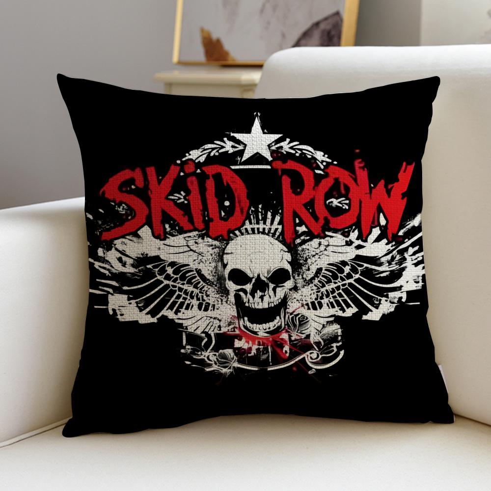 Rock SSkid RowS Cushion Cover Breathable and skinfriendly linen pillowcase square removable and washable cushion
