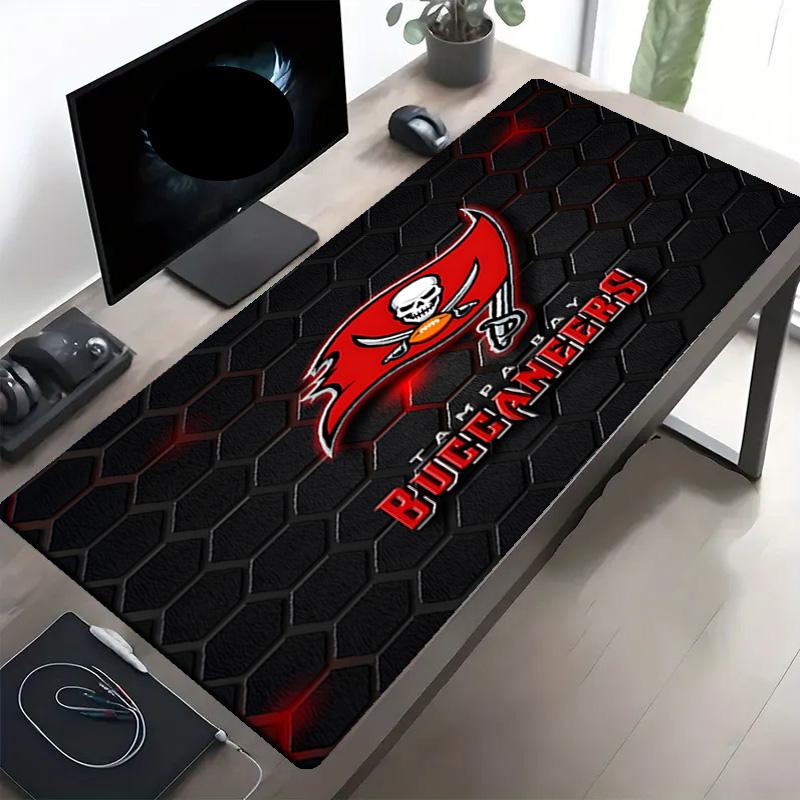 Tampa Bay Buccaneers Print Mouse Pad, Anti‑Slip Desktop keyboard Mat, for PC Laptop Gaming Working Daily Use, Cool Festival Birthday Gift