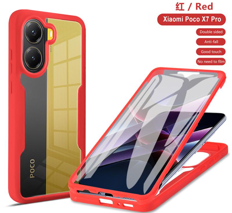 Защитная пленка на весь корпус 360 градусов Прозрачный чехол для Xiaomi Mi POCO X7 Pro / X6 Pro 5G Ударопрочная накладка для телефона