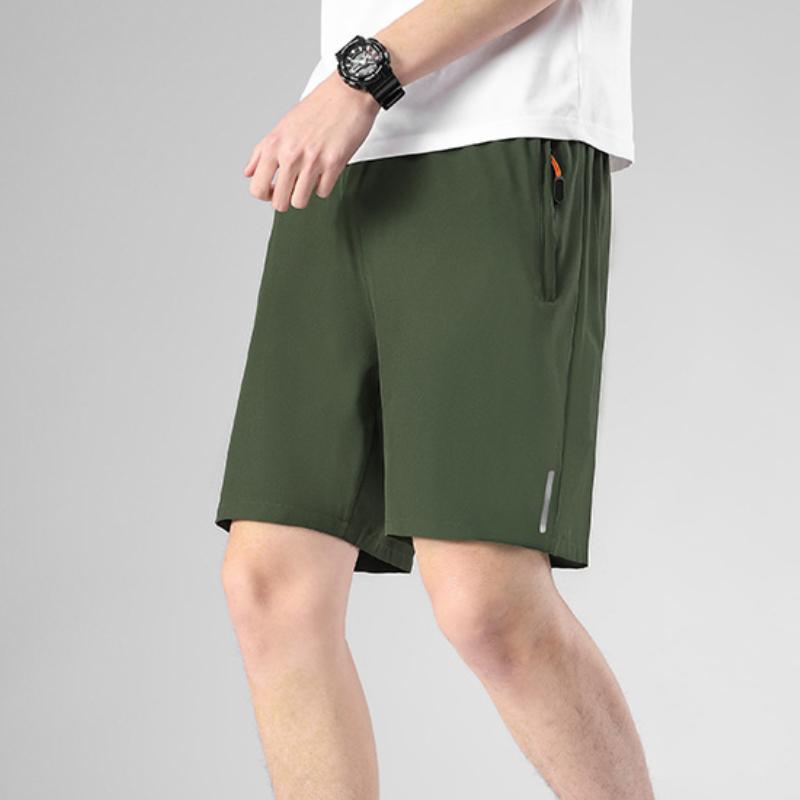 Брюки с пятью точками Летние повседневные шорты Мужские дышащие пляжные шорты Ледяной шелк Удобные фитнес-баскетбольные спортивные шорты Мужские шорты для бега