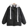 Winter Women's Fashion Academy Style Bread Coat Loose Cotton Jacket Female Cotton Coat