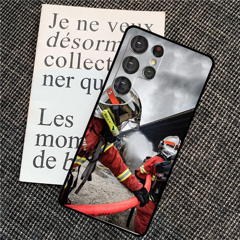 Чехол для телефона Firefighter Heroes Fireman для Samsung Galaxy S24 Ultra S22 S23 Plus S20 S21 FE S8 S9 S10 Note 10 20 Ultra