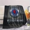 Custom Name Rangers FC Flannel Blanket, High quality Comfortable for All Seasons, Home Decor, Warmth and Comfort