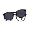 Clip On Oval Black SmartbUy collectiOn Filberte With Clip On U 0305 002 fashiOn Unisex Eyeglasses
