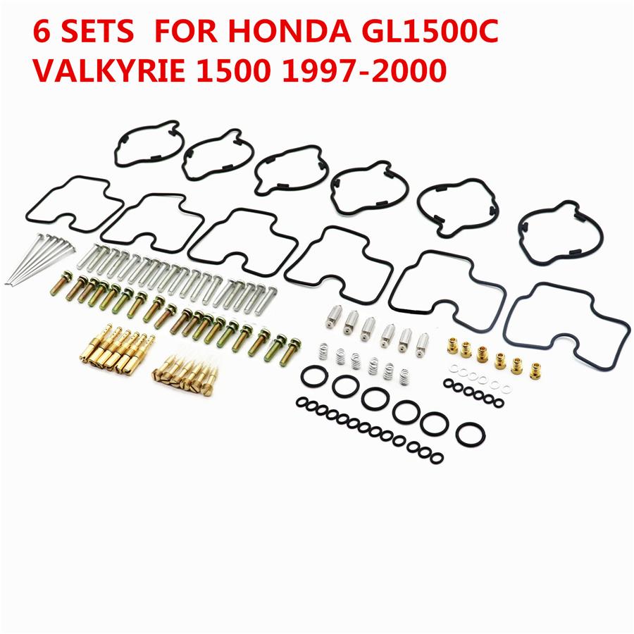 6 комплектов ремкомплекта карбюратора для Honda GL1500C GL1500CT Valkyrie 1500 1997-2003