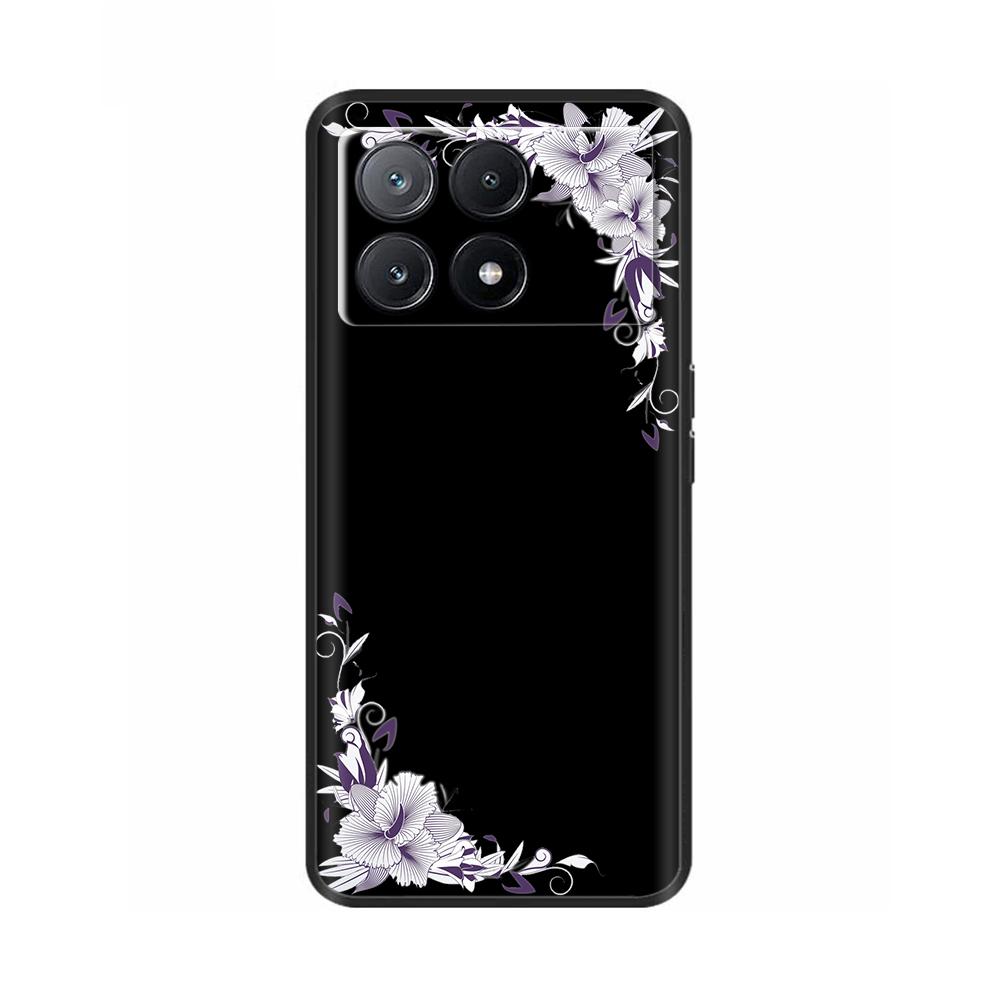 Phone Case For Poco X6 Pro Coque Cover For Poco X6 Neo Pocox6 Pro 5G Soft Black Silicone Bumper Shockproof Case Protection Shell