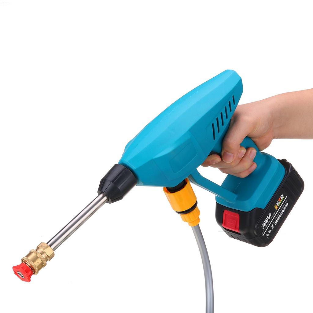 1000W 90BAR Wireless High Pressure Car Washer 388VF Water Gun Spray Portable Washer Foam Generator for Makit 18V Battery