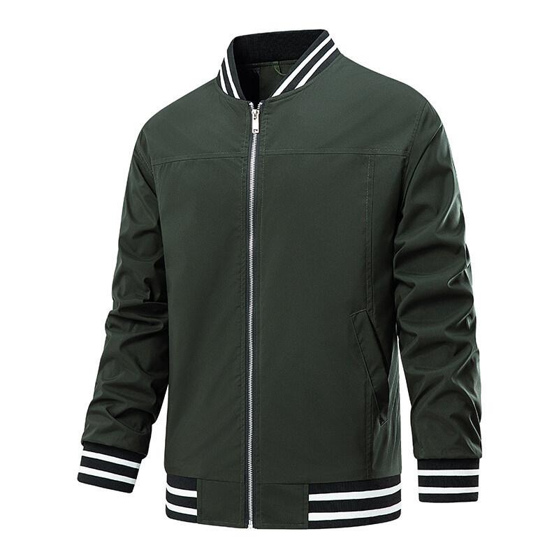 Мужское пальто осенняя простая бейсбольная форма спортивная трендовая мужская верхняя часть воротник-стойка повседневная куртка куртка
