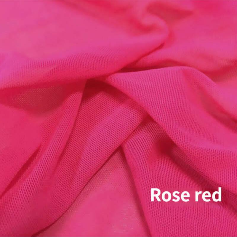 4 Way Stretch Nylon Spandex Mesh Fabric 20D Super Thin High Elastic Encrypted Tulle Gauze Net Fabric For Diy Sewing Material