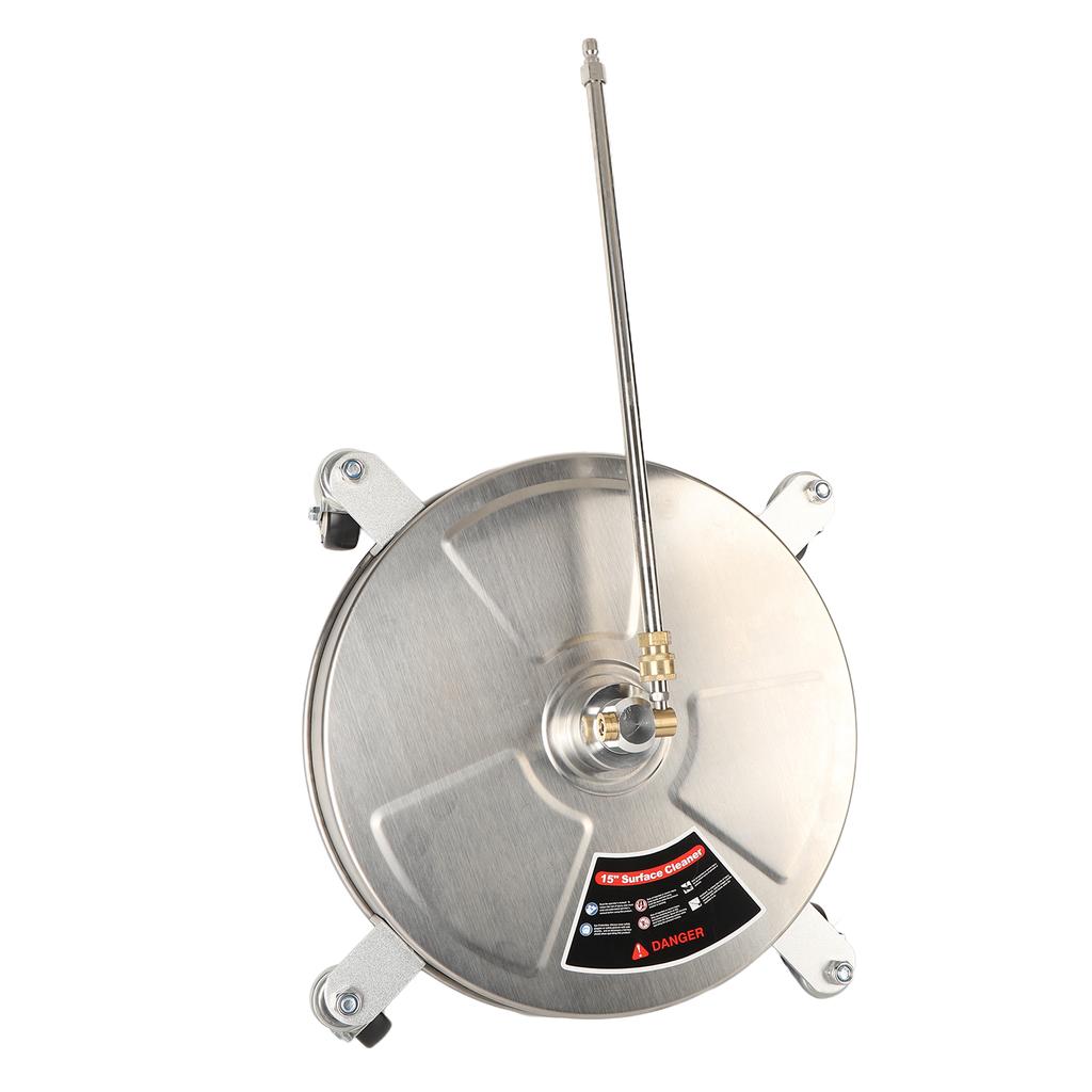 15-дюймовый очиститель высокого давления для поверхностей, профессиональный очиститель поверхностей 4000 фунтов на квадратный дюйм с 4 колесами 1/4 дюйма