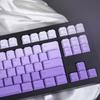 125 Key Gradient Purple Keycaps PBT Material Dye Sub Cherry Profile Fits Cherry MX Switch Mechanical Keyboard for 61/64/87/104/108 (Purple)